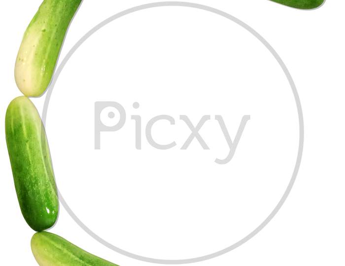 Cucumber And Font C And Light Background