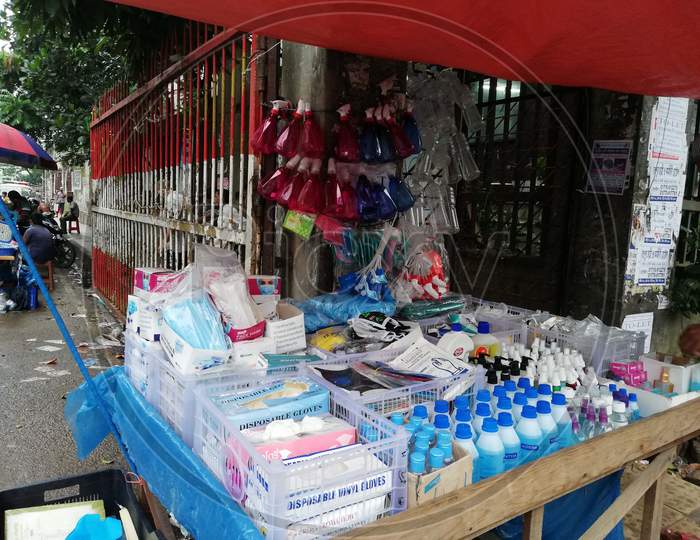 Road Side Shop Corona Virus Pandemic Bangladush.