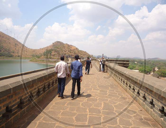 Vani Vilasa Sagara Dam, Marikanive Dam, Hiriyur, Chitradurga, India.