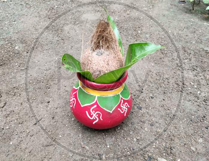 Indian traditional pot used for Indian traditional festival