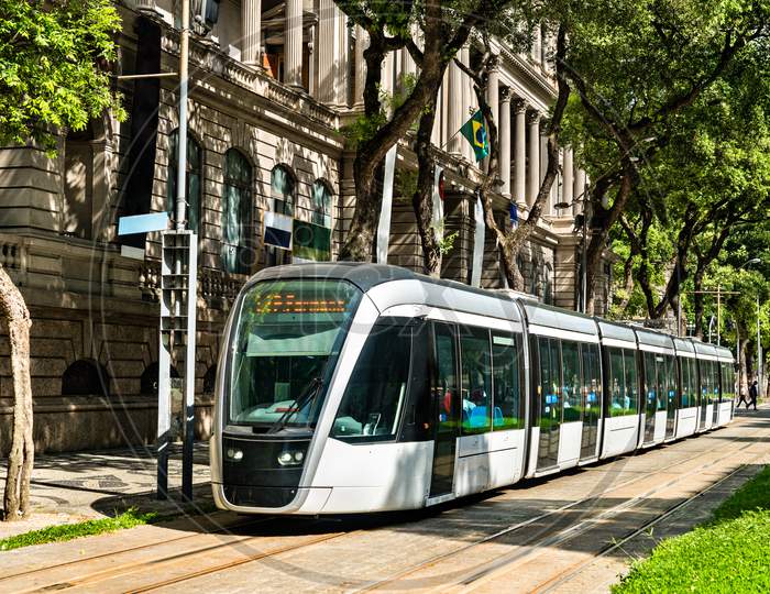 City Tram In Rio De Janeiro, Brazil