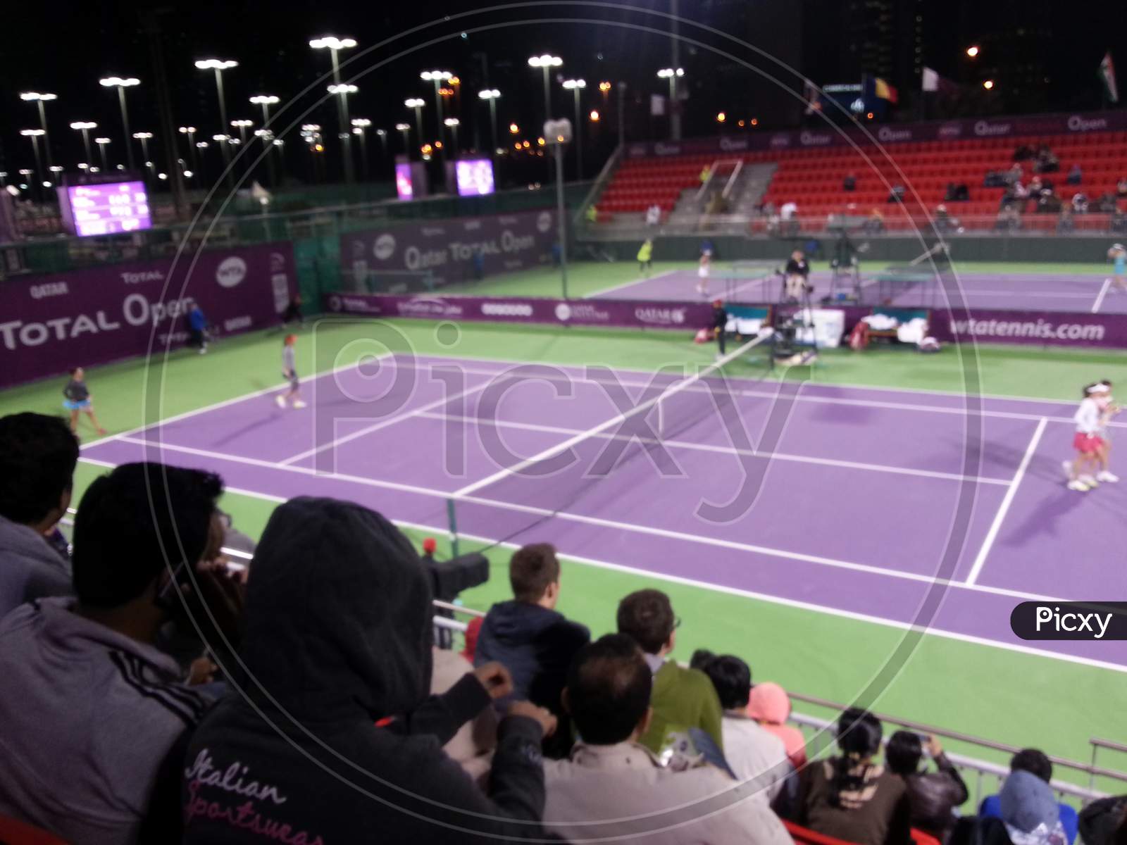 The Qatar Ladies Open, currently sponsored by Total and called the Qatar Total Open, is a women's tennis tournament held in Doha, Qatar. Held since 2001, this WTA Tour event was a Tier I-tournament in 2008, and was played on outdoor hardcourts.