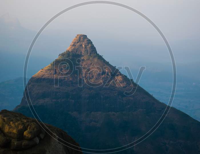 A Mountain Peak at Tiger point, Lonavla situated in Maharashtra, India