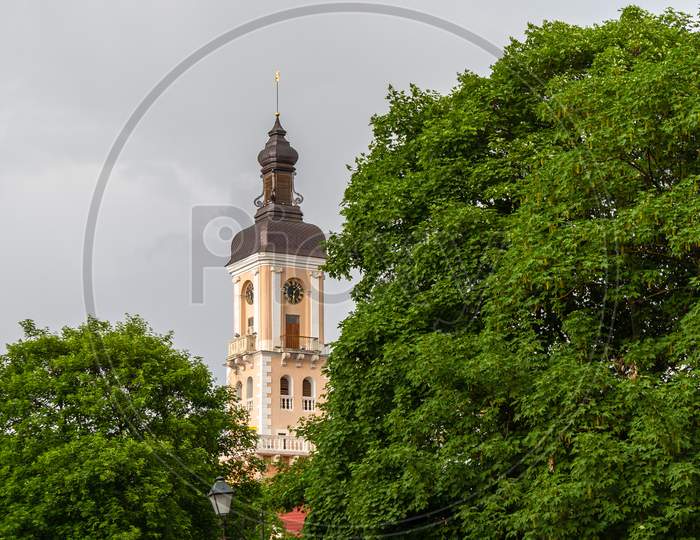 Tower Of Kamianets-Podilskyi Town Hall. Ukraine