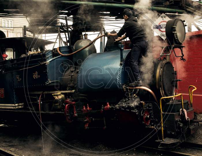 Heritage steam engine from Darjeeling