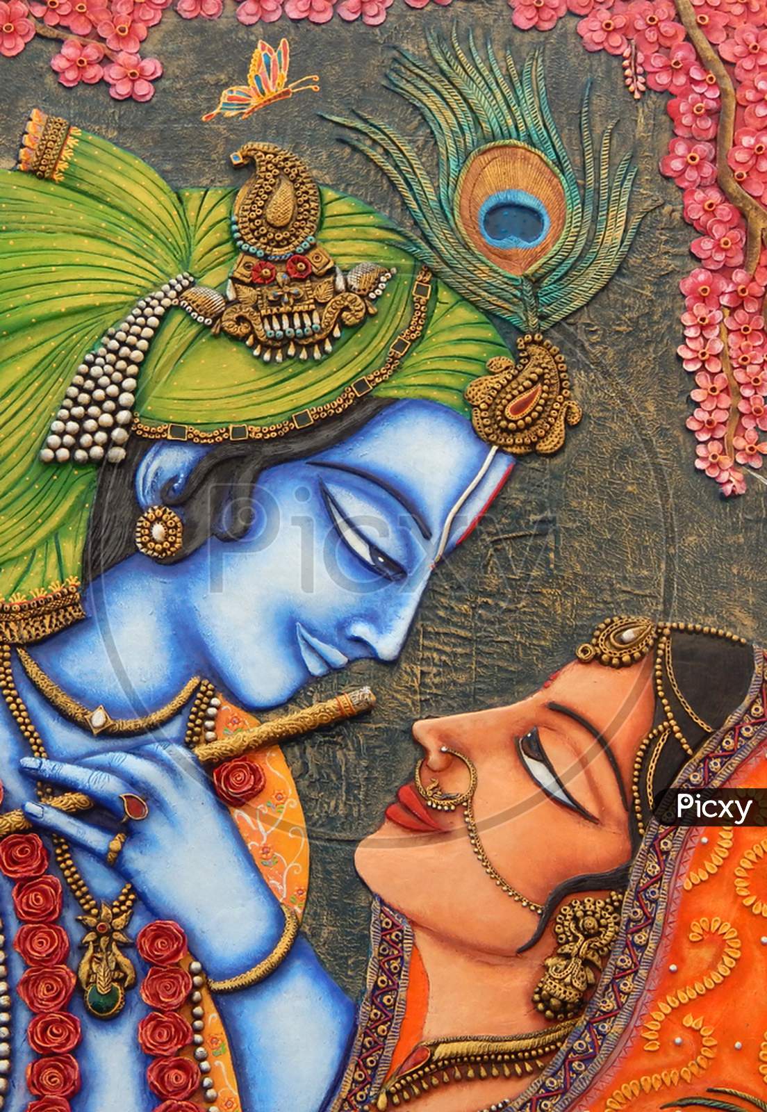 Lord Radha Krishna artwork