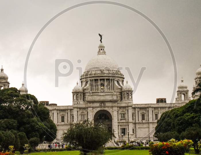 Front side of Victoria Memorial palace