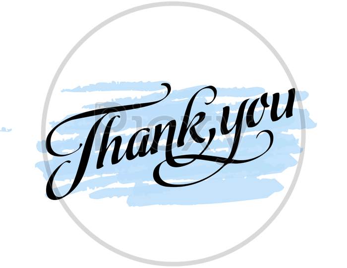 Thank You (white and blue background with black color fonts)