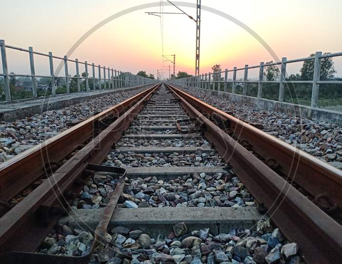 Railway Track Image Of India