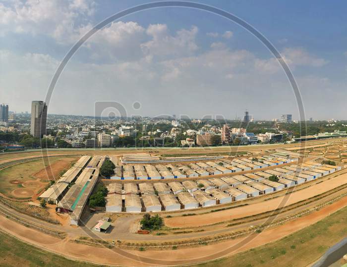 Panoramic View Of The Bangalore Turf Club
