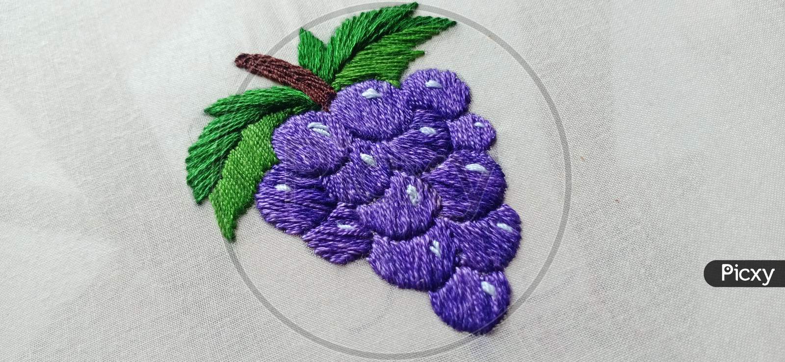Grape Embroidery