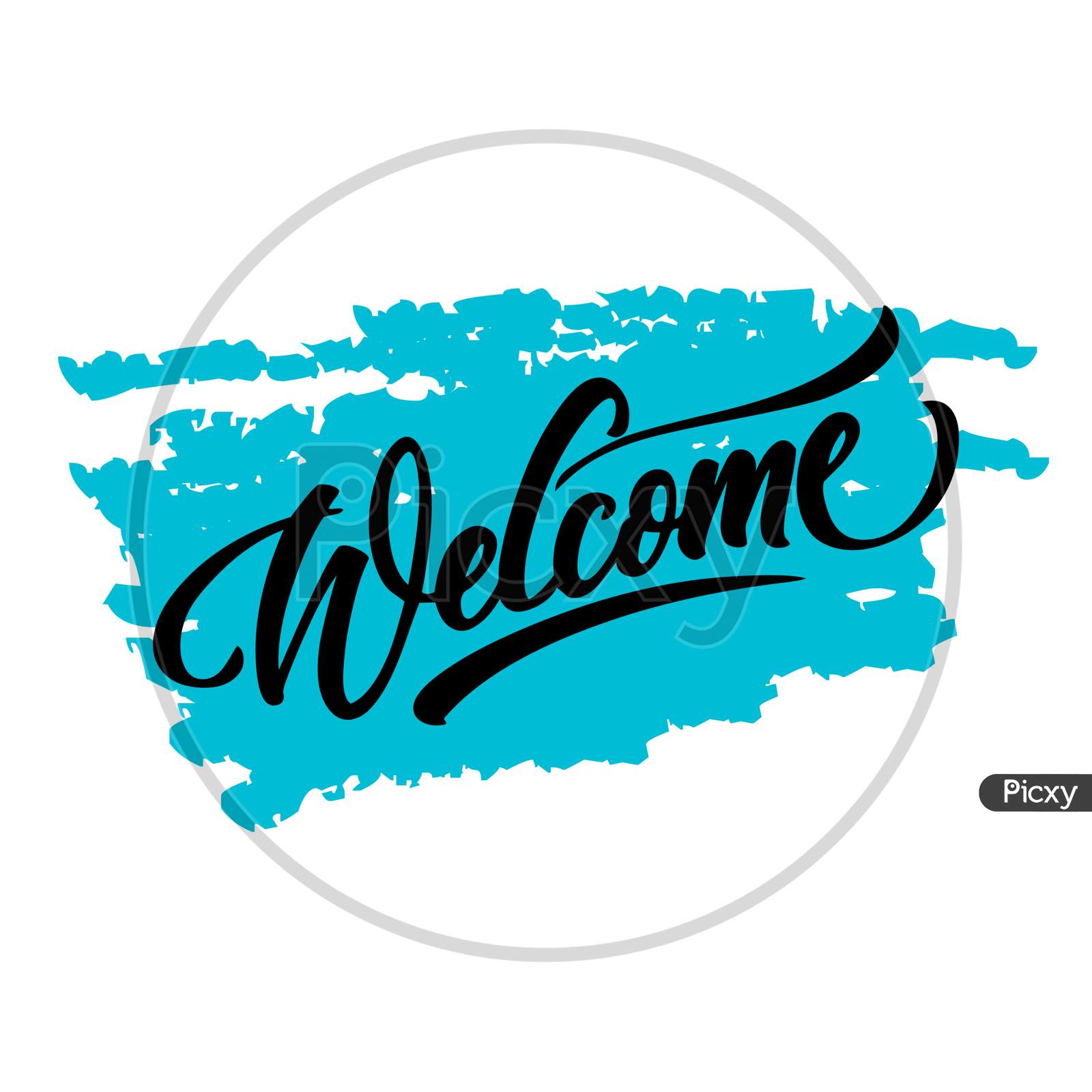 Welcome (White and green background black color fonts)