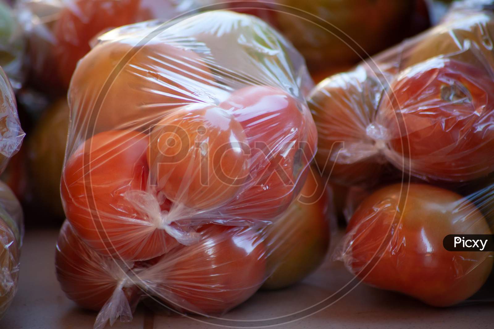Ripe Tomatoes Packaged.Fully Grown