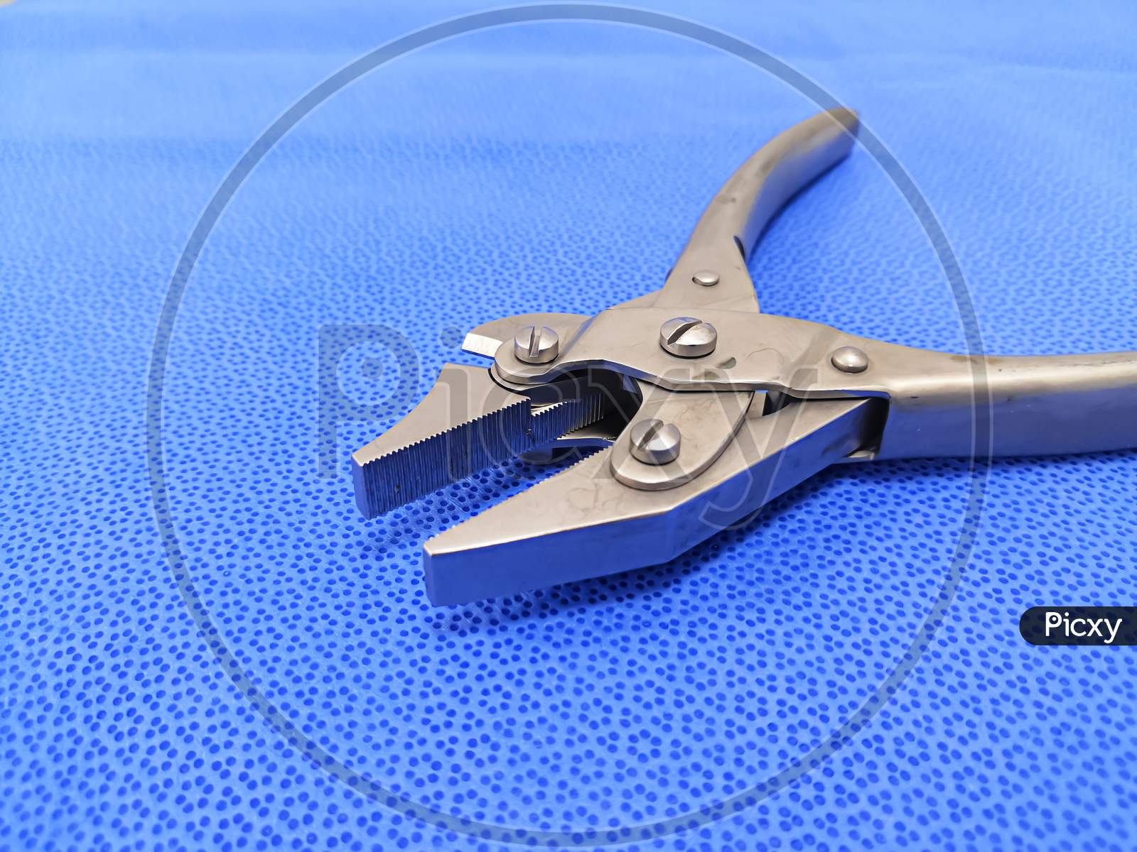 Flat Nose Wire Cutting Pliers Forceps With Side Cutter