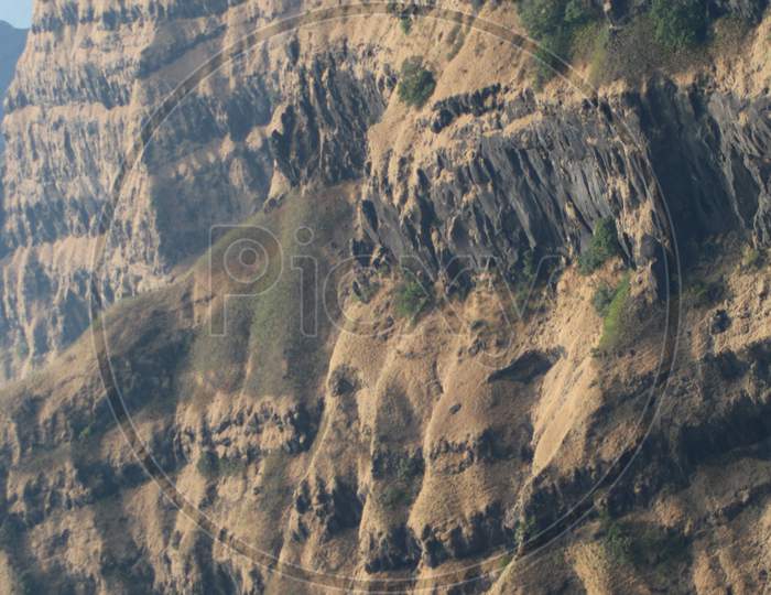 Beautiful mountain ranges at the Sahyadri