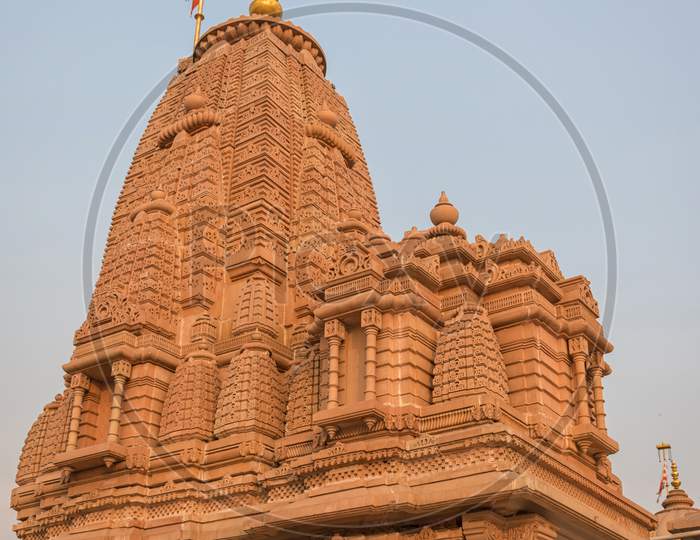 Shikhara Of Baps Shree Swaminarayan Temple In Diamond Harbour Rd, Kolkata, West Bengal, India