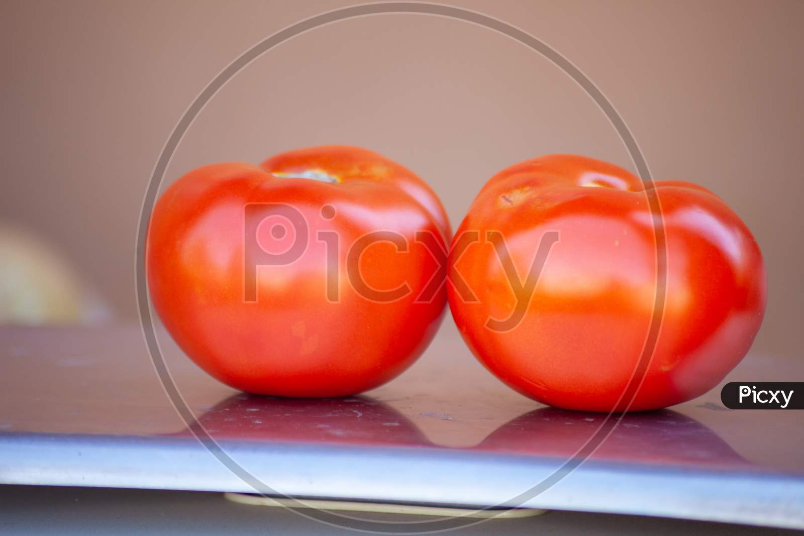A Red Ripe Tomatoes.Macro