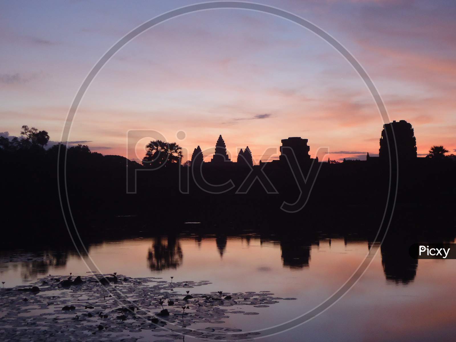 View Of Angkor Wat Temple At The Of Sunrise