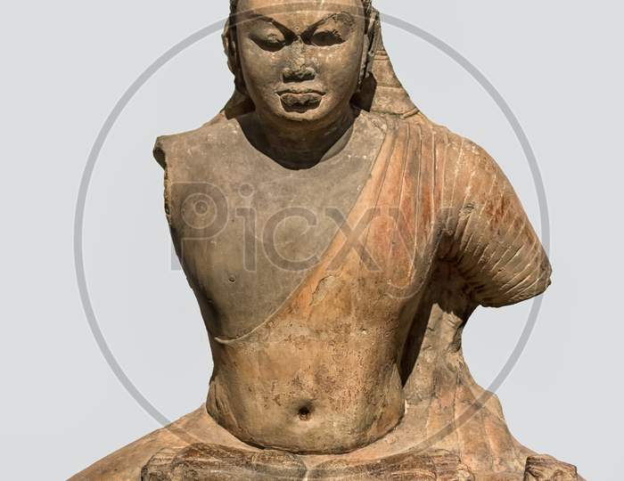 Buddha Ca. 4Th Century, Red Sandstone, Bodhgaya, Bihar