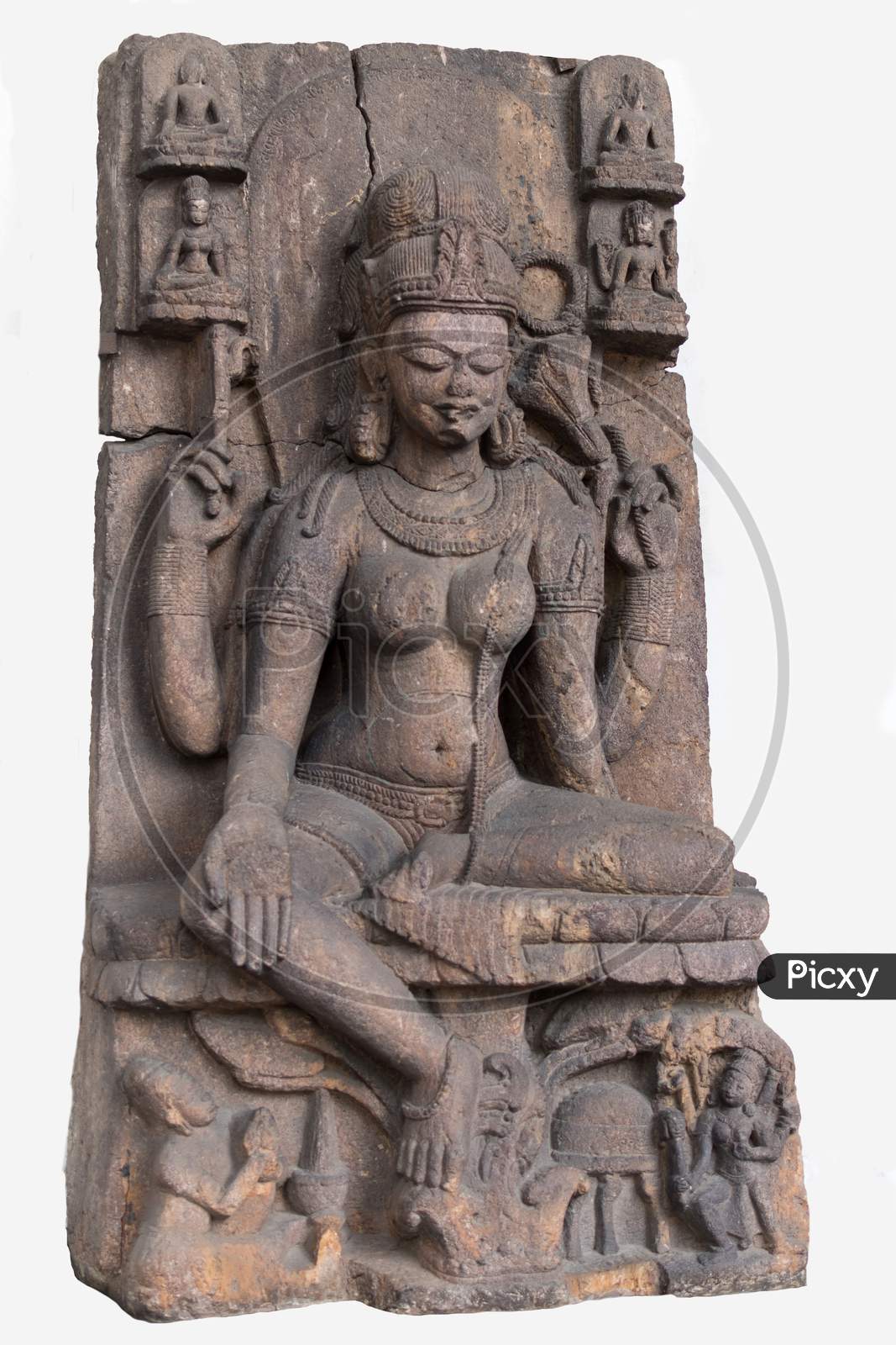Seated Tara Ca. 10Th Century C.E. Khondalite Lalitagiri, Odisha