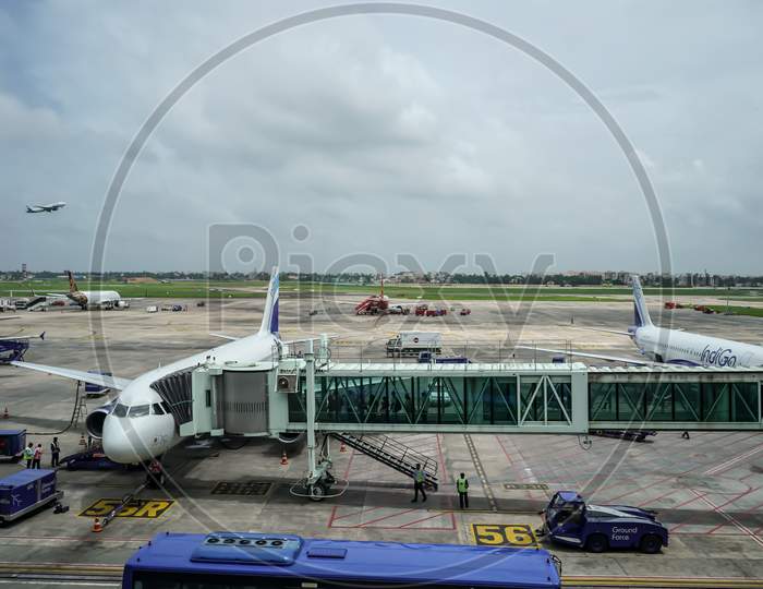 Kolkata Airport Netaji Subhash Chandra Bose International Airport India, Kolkata, West Bengal / India - 09 08 2019