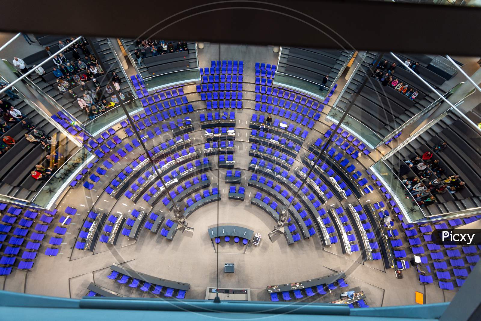German Reichstag, Main Hall Of The German Federal Parliament