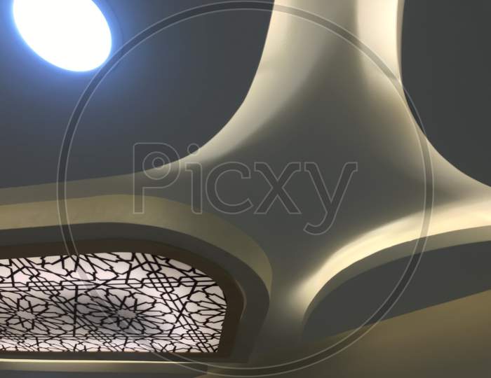 A Decorative Gypsum Board Suspended False Ceiling With Coves For Indirect Lighting For An Big Hall Area Of An Specialty Hospital Buildings Interiors Architectural Work