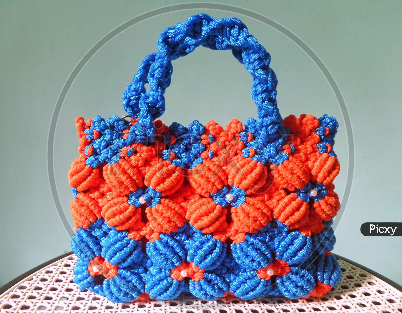 Handmade sales macrame bag