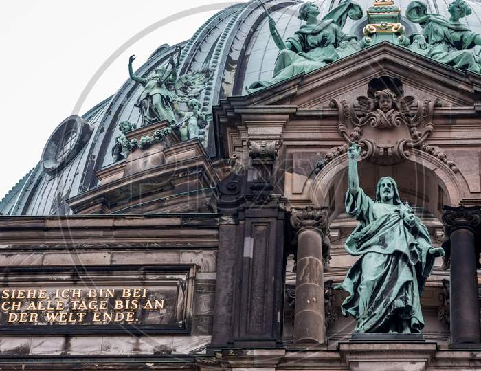 Facade Details On The Berlin Cathedral (Berliner Dom) In Berlin, Germany