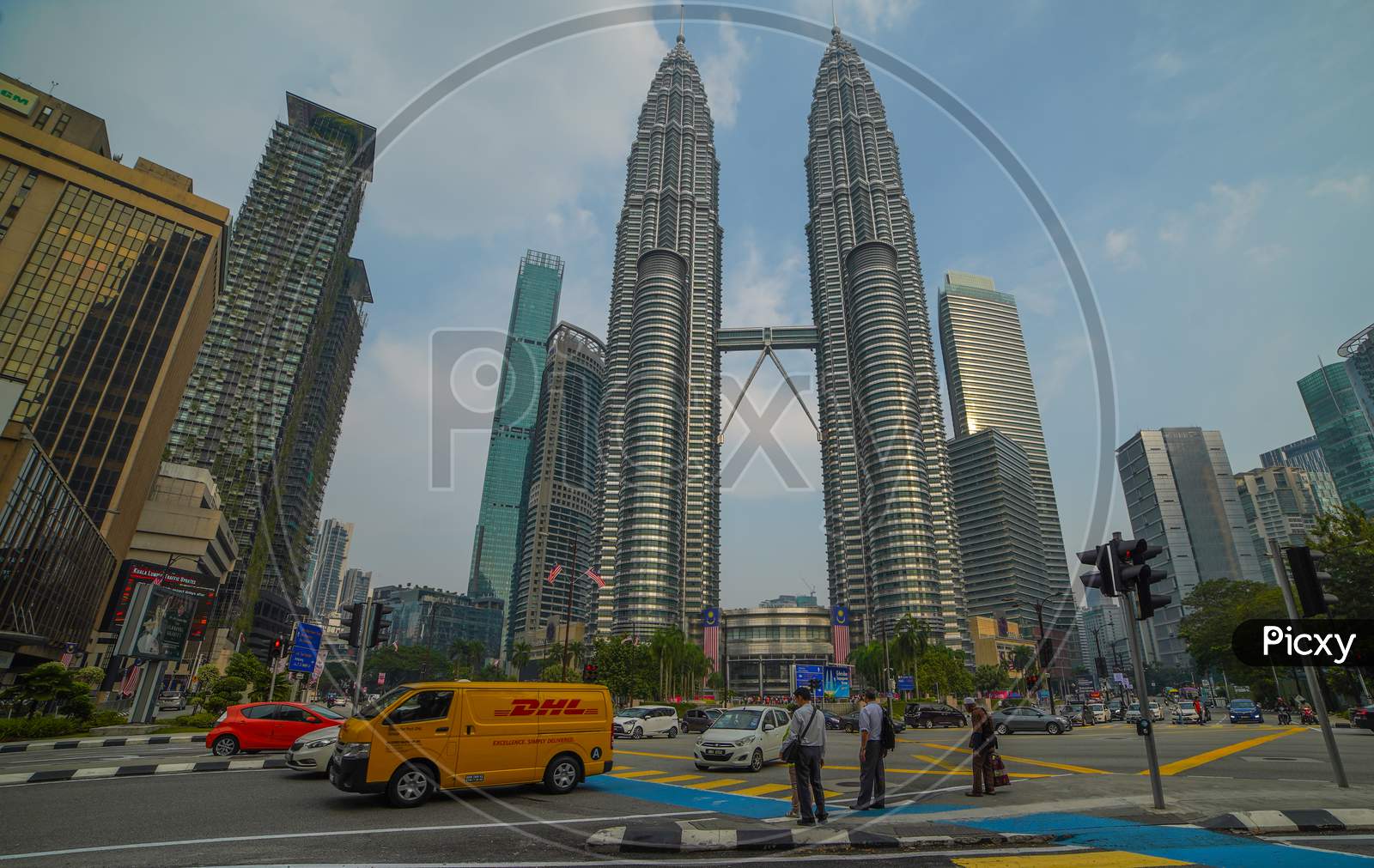 Petronas Twin Towers, Jalan Ampang, Kuala Lumpur / Malaysia - 09 09 2019 Petronas Towers Tallest Buildings in the World