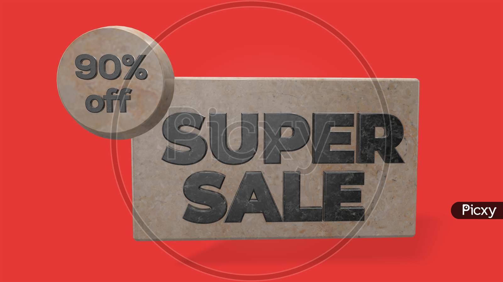 90% Off Super Sale 3D Render Use For Landing Page, Template, Ui, Website, Poster, Banner, Flyer, Background, Gift Card, Coupon, Label, Wallpaper,Sale Promotion,Advertising, Marketing