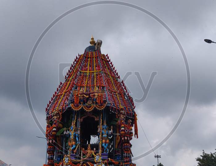 Ratham is used in the Brahmotsavam festival in Venkateswara Temple TirumalaTirupati Andhra Pradesh