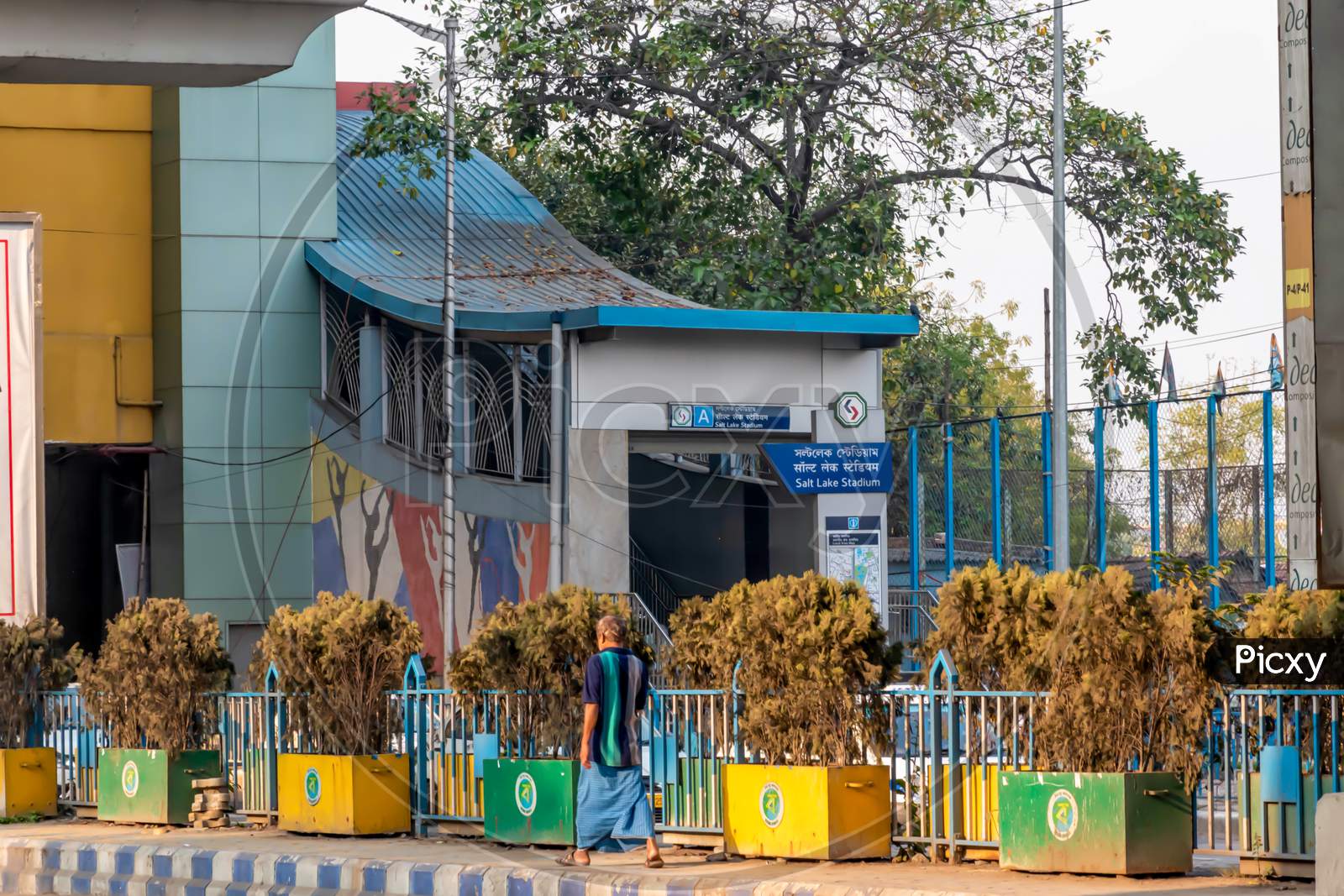 A View Of Saltlake Stadium Metro Station Of Kolkata East West Metro System In Kolkata On 18Th January 2020