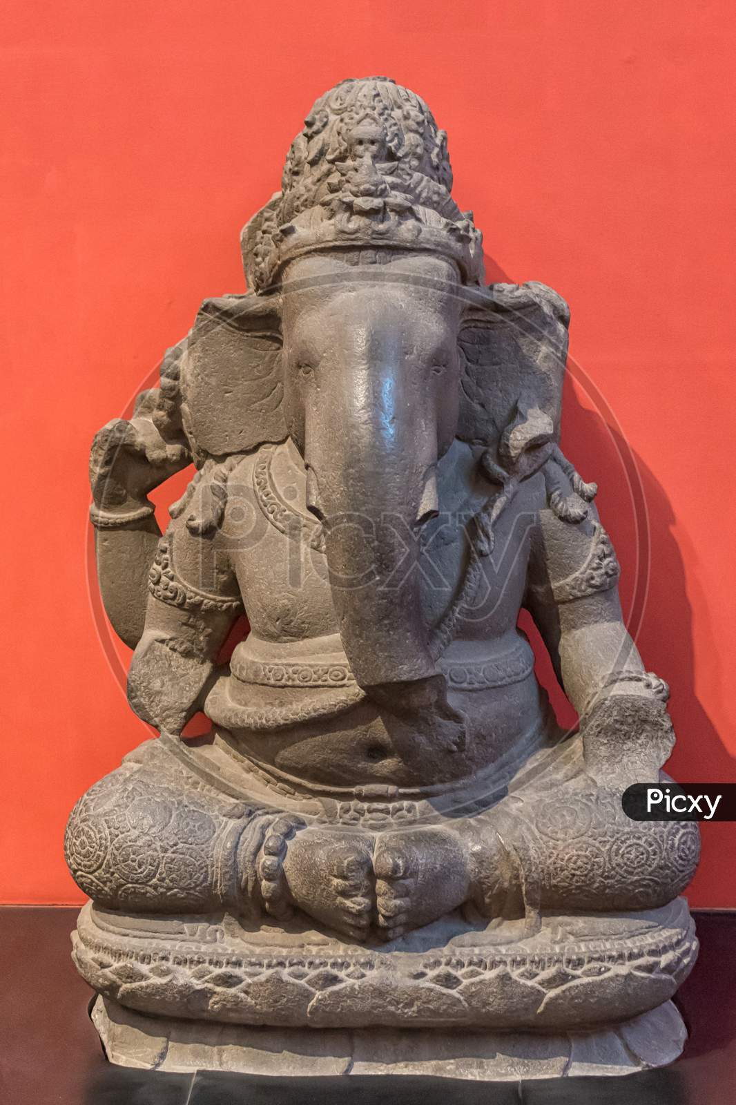 Archaeological Sculpture Of Lord Ganesh, From Indian Mythology