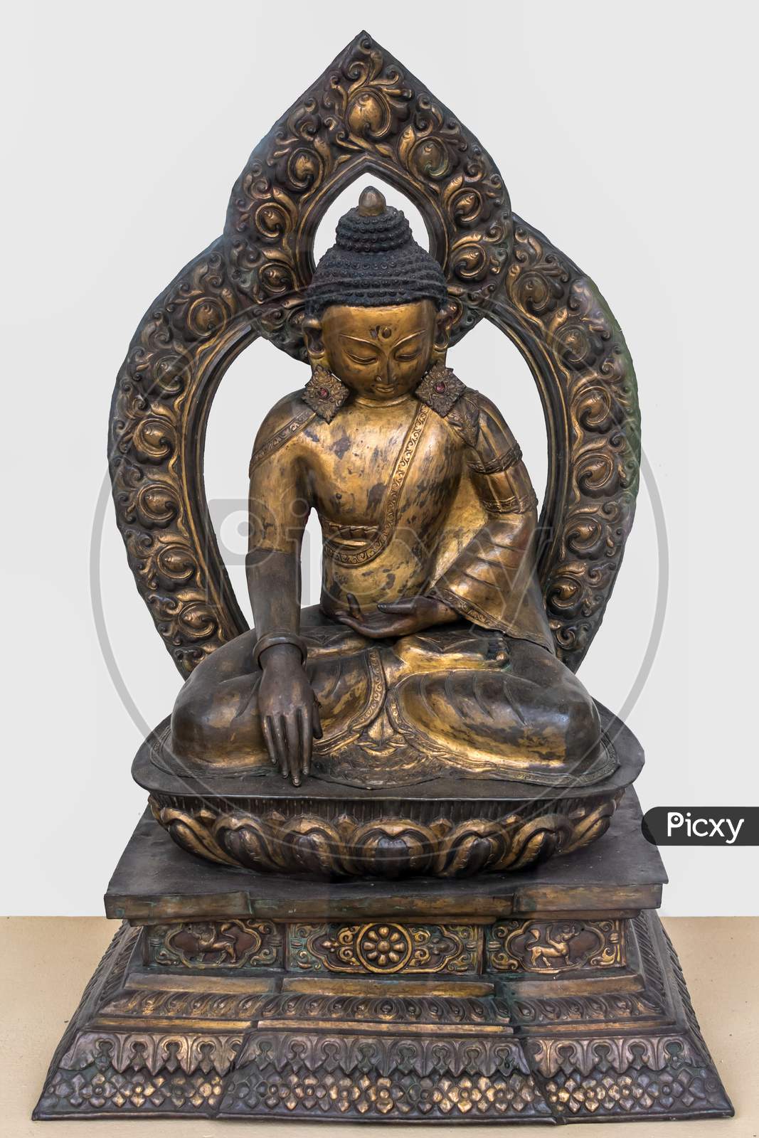 Sakyamuni Buddha, Copper Gilded 18Th Century , Nepal