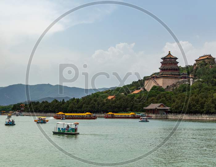 Scenic View Of Kunming Lake And Summer Palace In Beijing, China