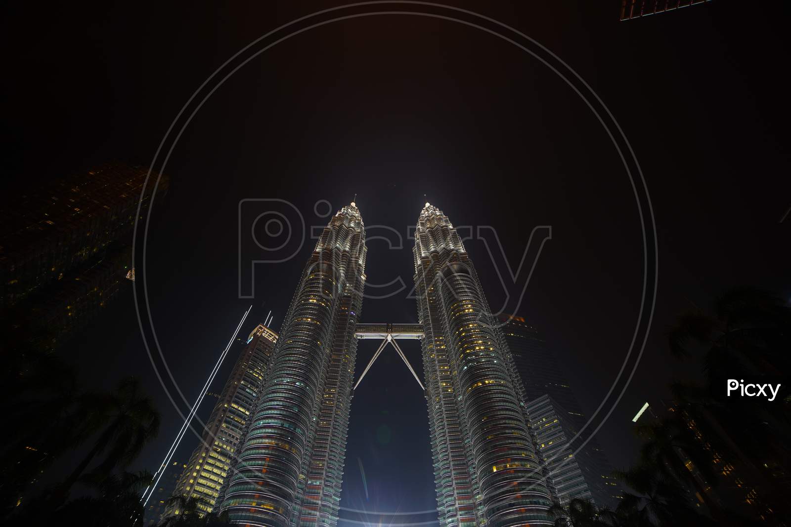 Petronas Twin Towers Jalan Ampang, Kuala Lumpur / Malaysia - 09 09 2019 Petronas Towers Tallest Buildings in the World Night View
