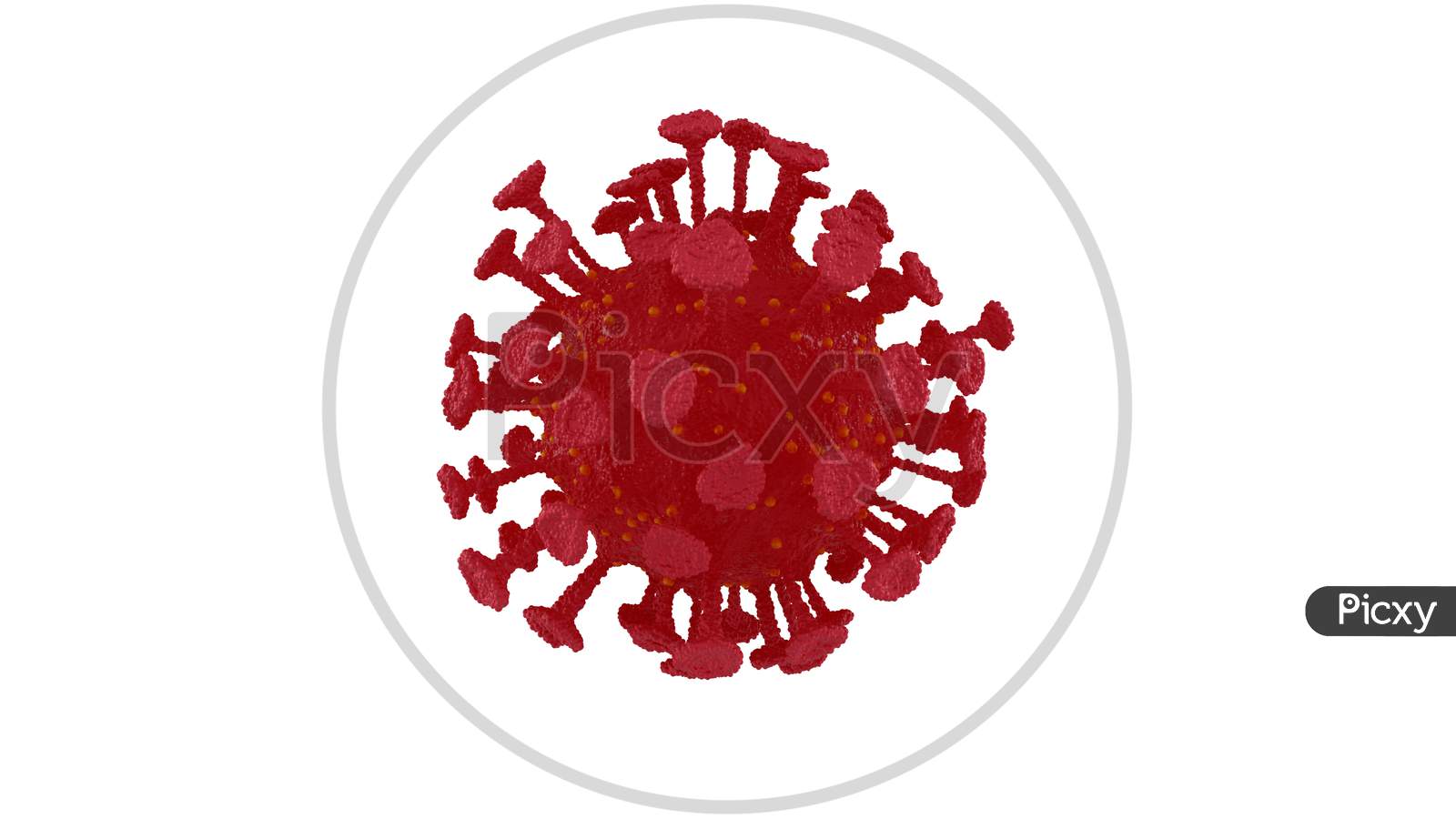 Coronavirus 2019-Ncov Novel Coronavirus Concept Resposible For Asian Flu Outbreak And Coronaviruses Influenza As Dangerous Flu Strain Cases As A Pandemic. Microscope Virus Close Up. 3D Render