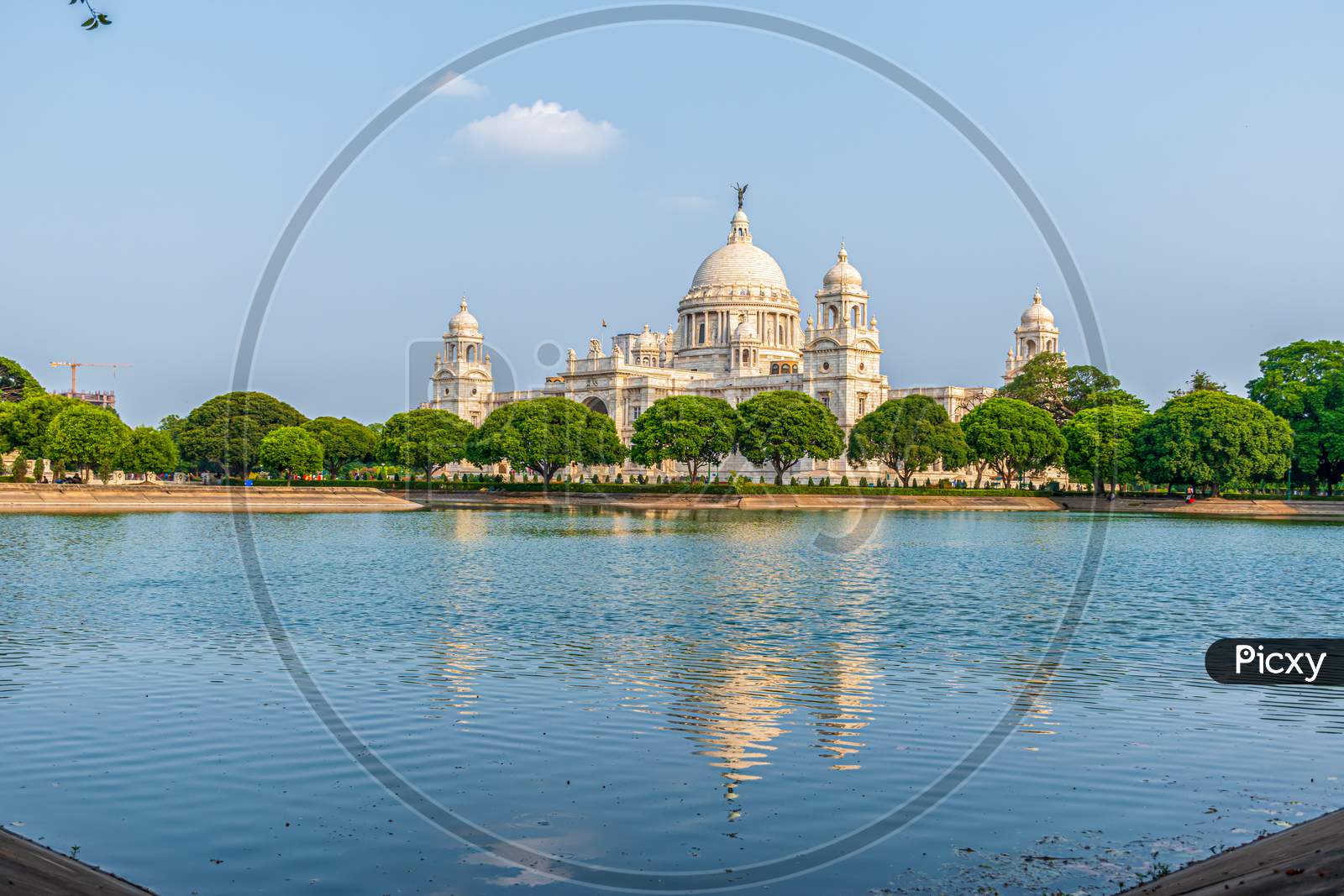 View Of Victoria Memorial Kolkata With Vibrant Moody Sky In The Background. Victoria Memorial Is A Monument And Museum Built In The Memory Of Queen Victoria In 1921 At Kolkata In India