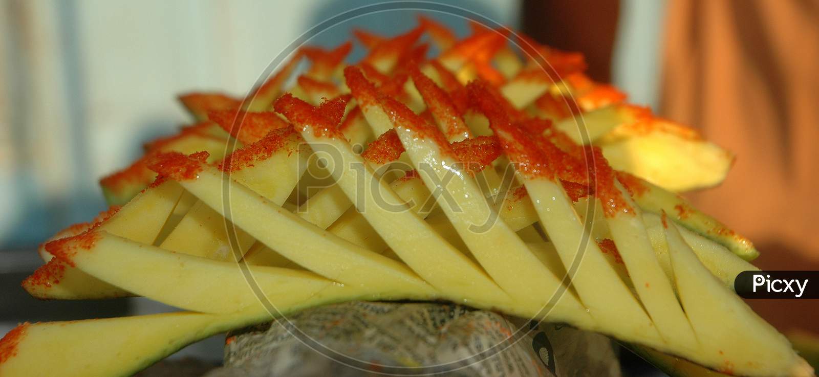 Raw Mango with Chilly power