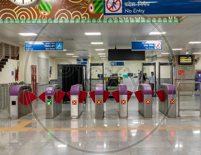 A View Of Newly Open Metro Station Of Kolkata East West Metro System In Kolkata On January 2020