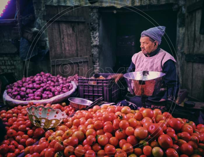 Indian Vegetable market