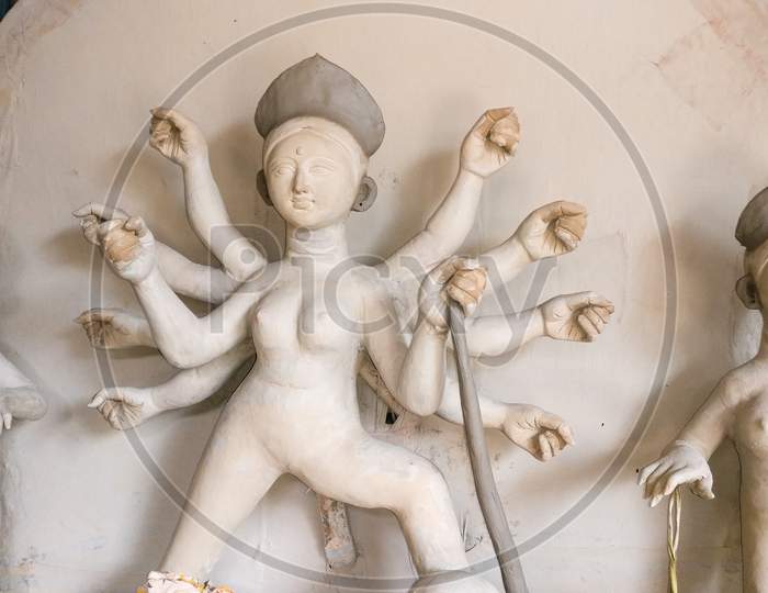 Durga idol making at Potter's House.