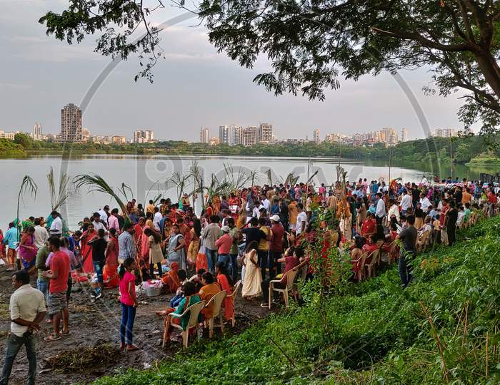 Chath puja celebration in Navi Mumbai