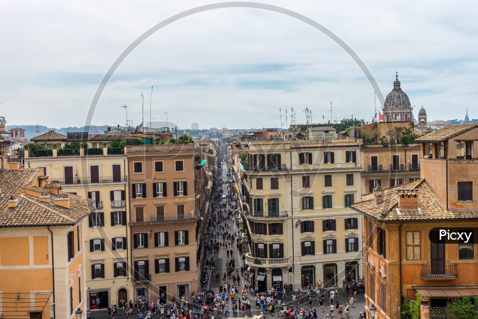 Rome, Italy - 24 June 2018: The Spanish Steps In Piazza Di Spagna In Rome, Italy