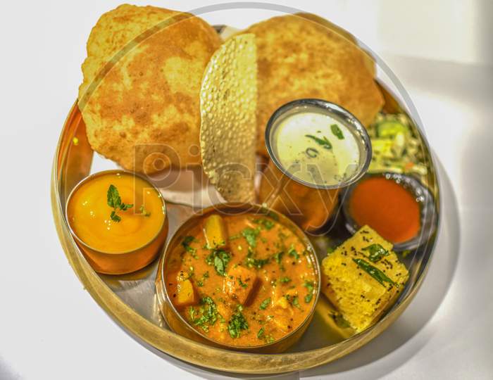 Thali Of Indian Foods