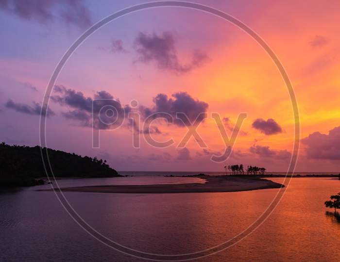 Sunset in South Goa, Landscape photo