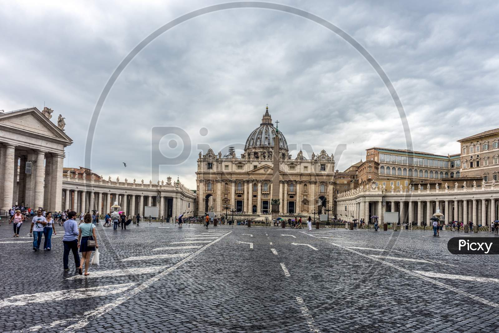 Vatican City, Italy - 23 June 2018: Saint Peters Basilica At St. Peter'S Square In Vatican City