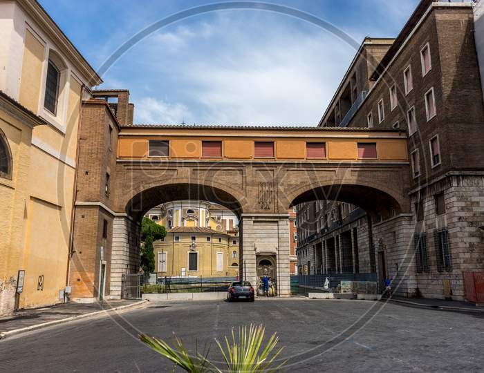 Rome, Italy - 24 June 2018: Royal Arches In Rome, Italy