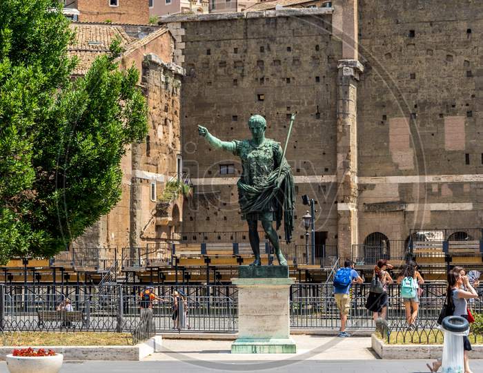 Rome, Italy - 23 June 2018: Forum Of Augustus In Roman Forum, Rome, Italy
